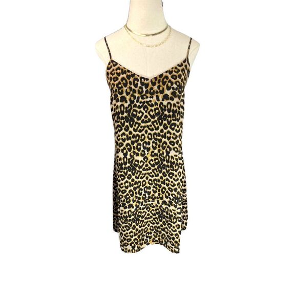 Rebecca Minkoff Animal Print Slip Dress Adjustable Straps Size 4 - Picture 15 of 16